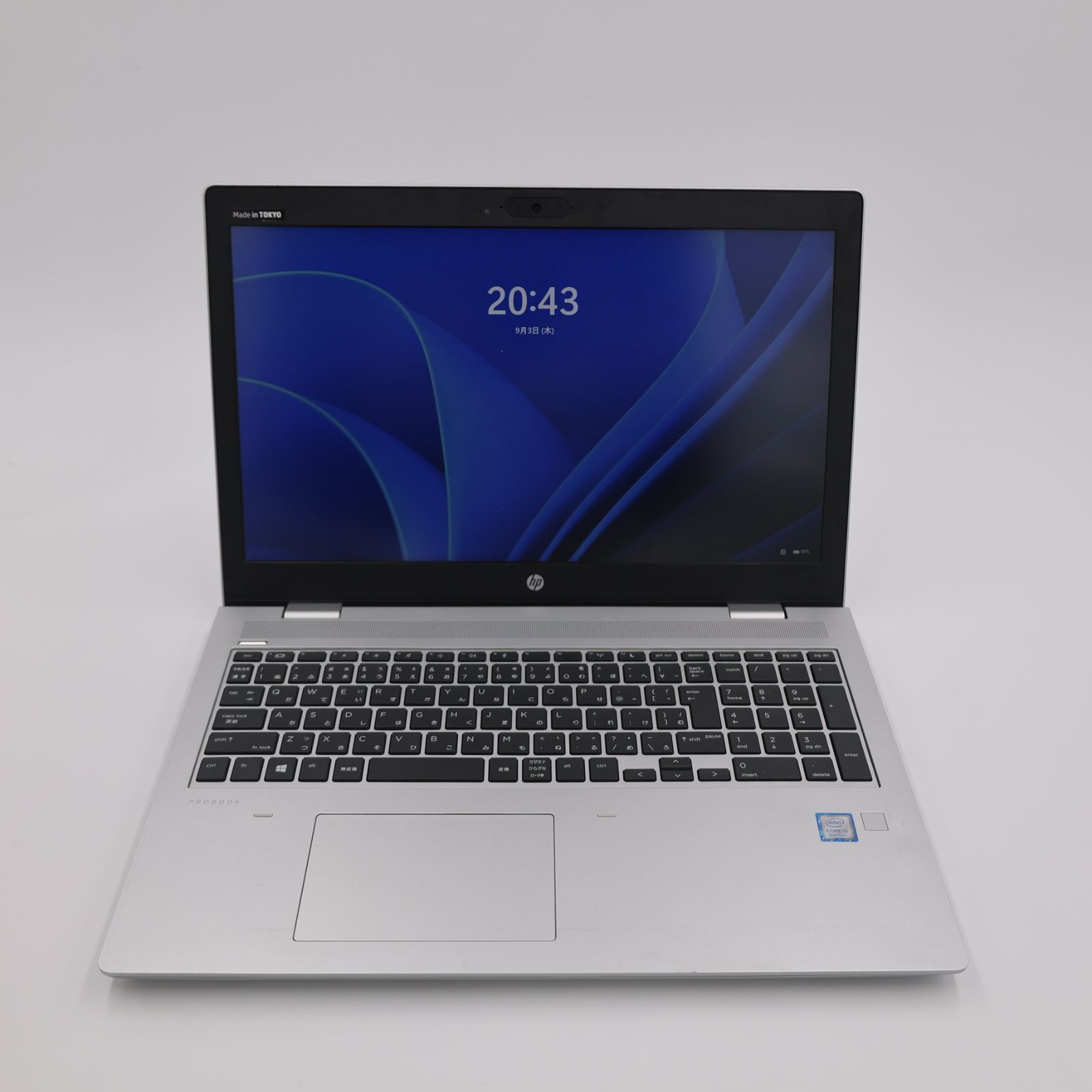 【Cランク】HP Probook 15インチノートパソコン (Core i5-8th, 16GB, SSD 256GB) ビジネスパソコン