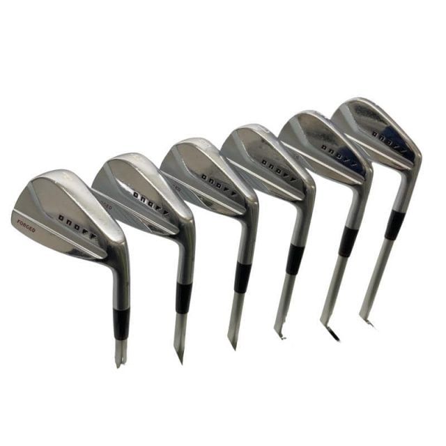 【中古】 ダイワ(グローブライド) ONOFF FORGED(2020) KURO 7S アイアンセット IR 純正特注シャフト (フレックスS) メンズ 男性用 右利き 右用 Cランク ゴルフクラブ
