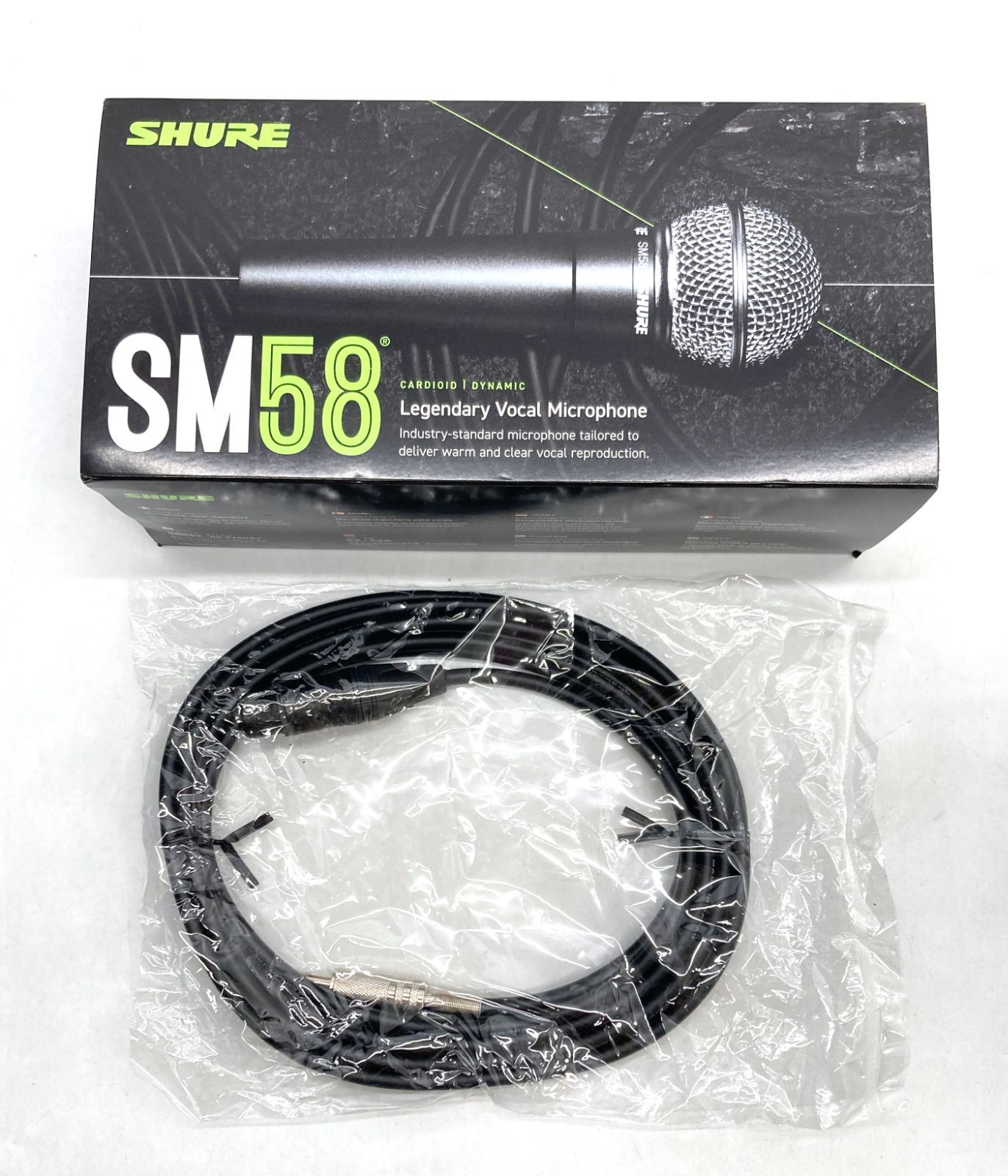 SHURE　ボ－カルマイク　SM58SE　＋　CANARE　マイクケーブル付き