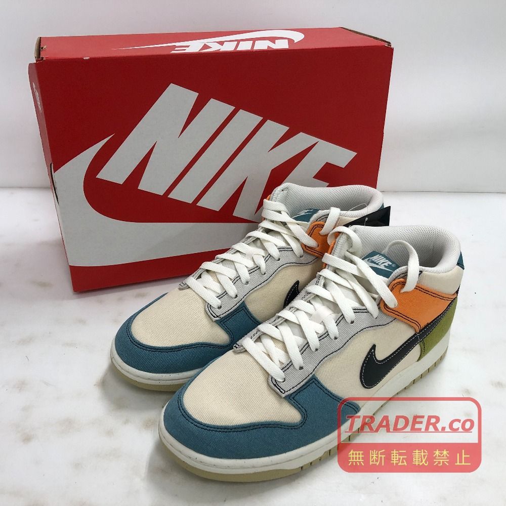02w27880 ナイキ NIKE DUNK MID マルチカラー 28.5cm ベトナム製 メンズ 箱・タグあり スニーカー 【中古品】