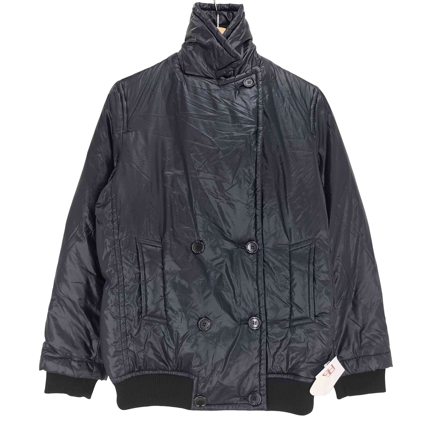 ジャンポールゴルチエ Jean Paul GAULTIER ドッキング ダブルカラー ダブルブレスト ナイロン ダウンジャケット レディース JPN：42