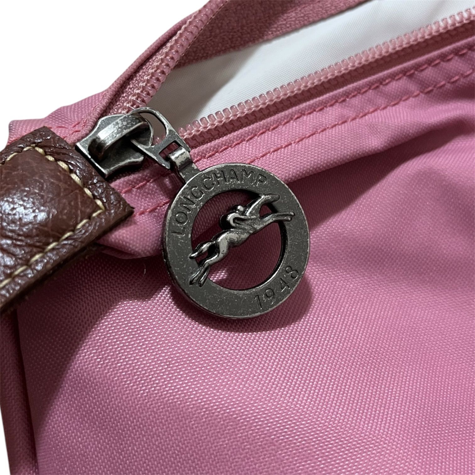 Longchamp ロンシャン ピンク折り畳みバック トートバッグ ピンク