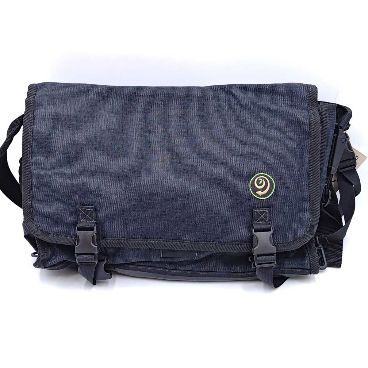 【未使用】GREEN GURU グリーングル Large Deluxe MESSENGER BAG HEMP SERIES ラージデラックス メッセンジャーバッグ ヘンプシリーズ ネイビー系 ショルダーバッグ 自転車