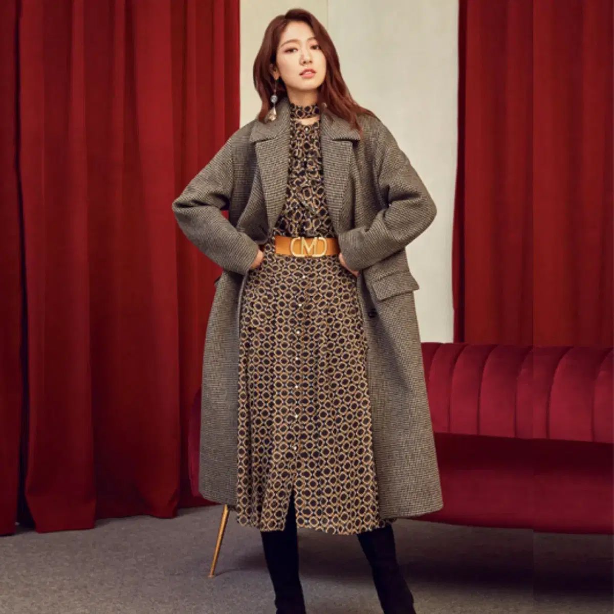 MOJO.S.PHINE モジョエスピン シフォン フリルワンピース 55-66