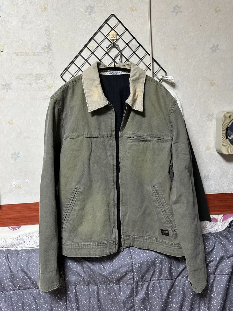 ZARA ツートン カラ ウォーク ジャケット L