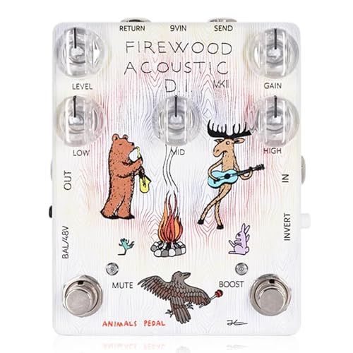 Animals Pedal アニマルズペダル Firewood Acoustic D.I. MKII アコースティックギター用エフェクター DI / 3種類のEQ (High、Mid、Low)、エフェクトループを搭載したアコースティックギター用DI★m