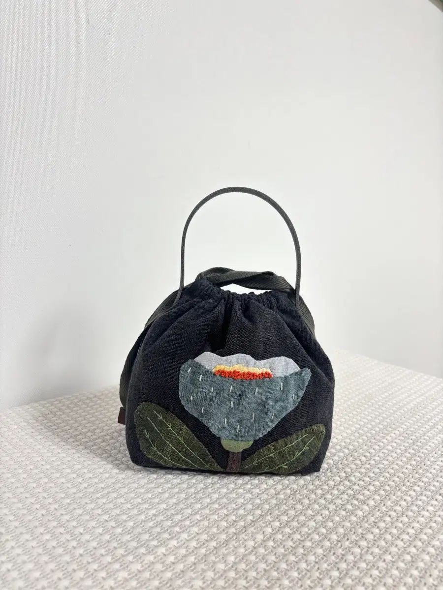 キルト big 花シャーリングバッグ