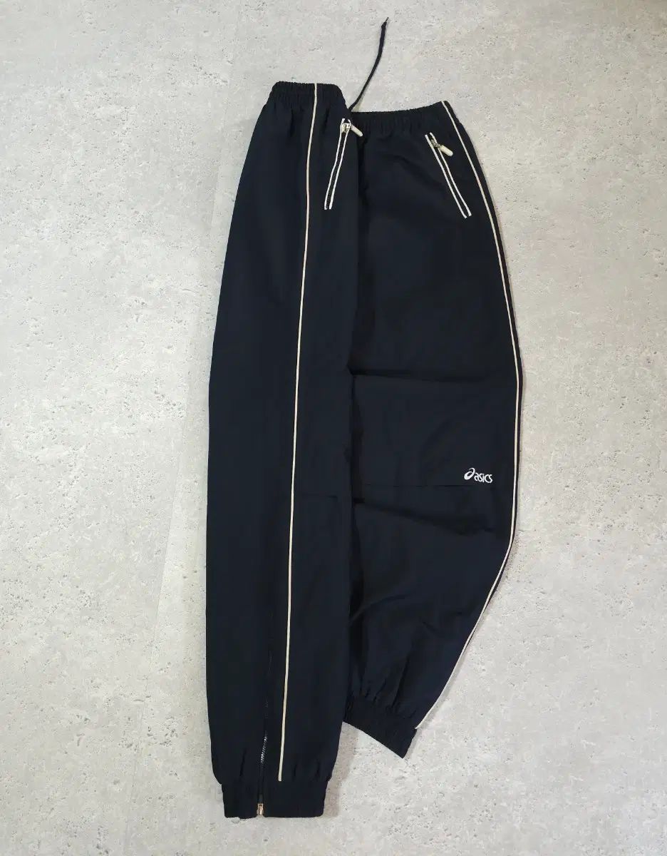 アシックス ディープネイビー トラックパンツ ウィンドブレーカー ジョガー トレーナー ズボン 7,150円