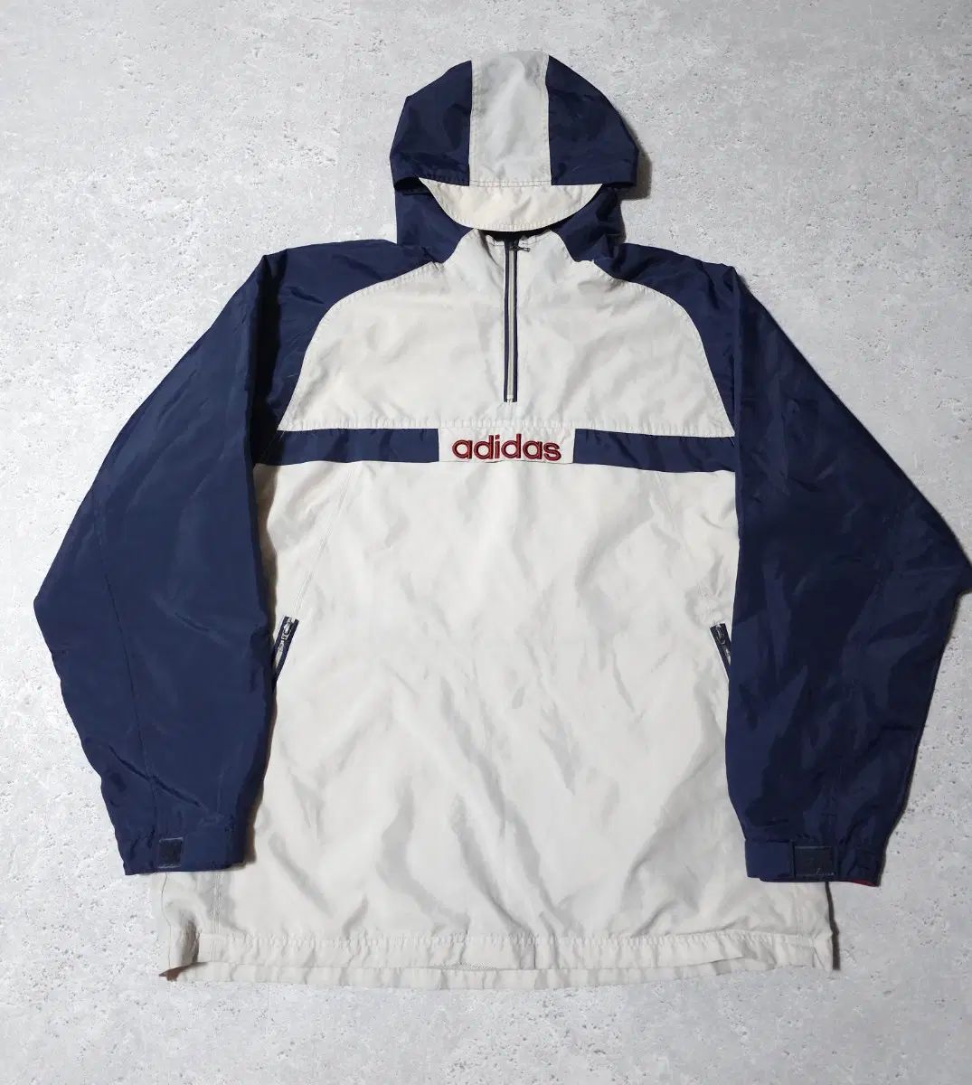 XL adidas ビックロゴ 90s オールドスクール ウィンドブレーカー Anorak（アノラック） フード ジャケット 21,034円