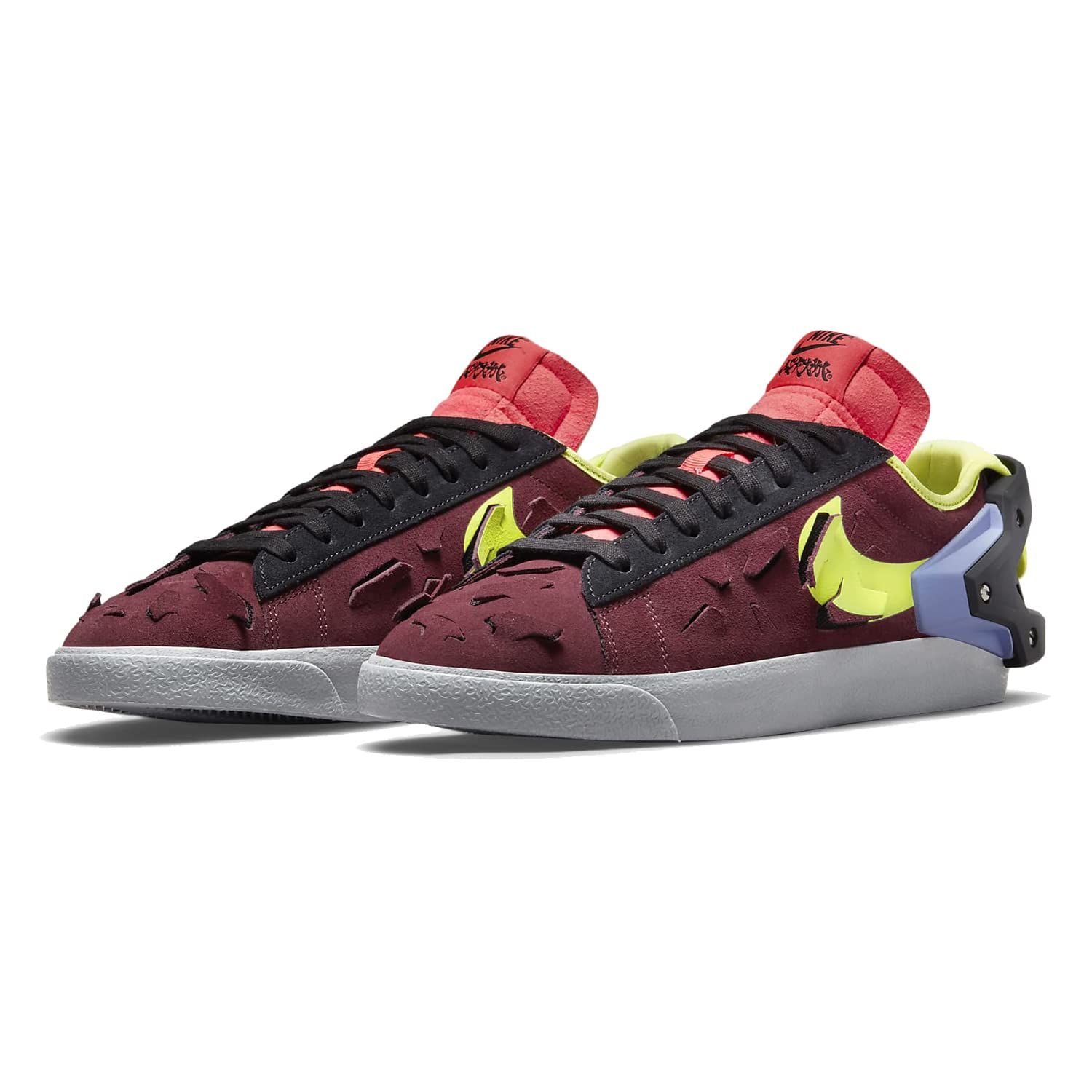 [ナイキ] x アクロニウム ブレーザー LOW [Nike x ACRONYM Blazer Low] ナイトマルーン/ブラック/レーザークリムゾン/レモンベノム DN2067-600 正規品 27.0cm