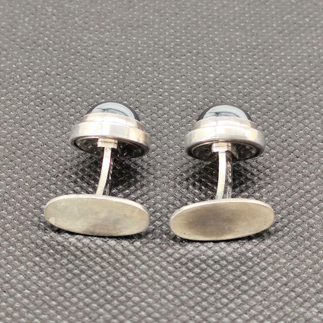 美品　ジョージジェンセン　シルバー925　ヘマタイト　カフス　希少デザイン 美品 ジョージジェンセン シルバー925 ヘマタイト カフス 希少デザイン