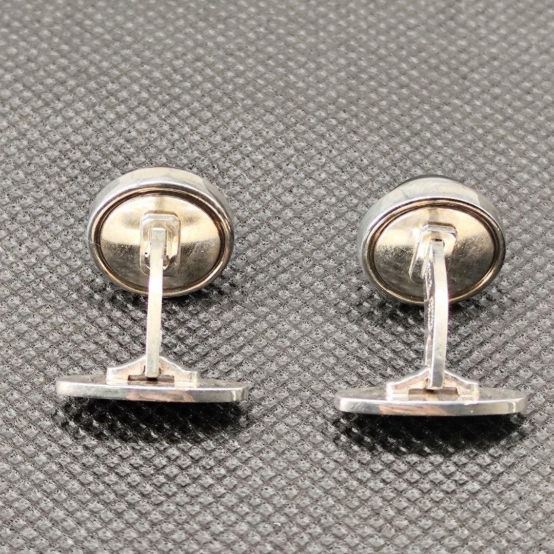美品　ジョージジェンセン　シルバー925　ヘマタイト　カフス　希少デザイン 27594✨️ジョージジェンセン ヘマタイトカフス カフリンクス シルバー