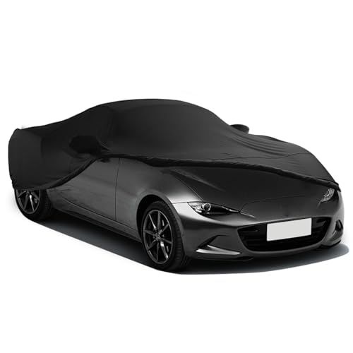 車カバー 室内用 ストレッチ 450-490cmセダン対応 収納袋付 ブラック モデル:3-2ym 34779de6