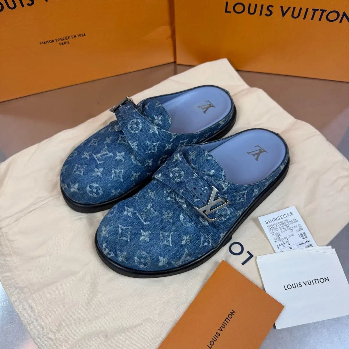 ルイヴィトン LV モノグラム イージー ミュール