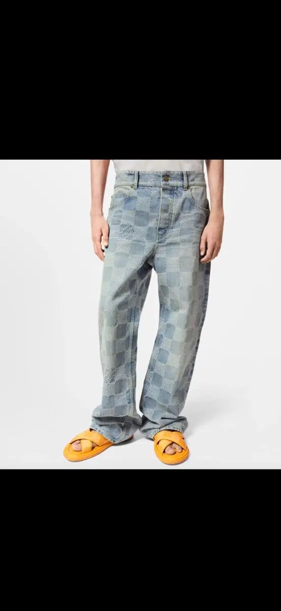 34 ルイヴィトン ダミエ デニム パンツ 新品