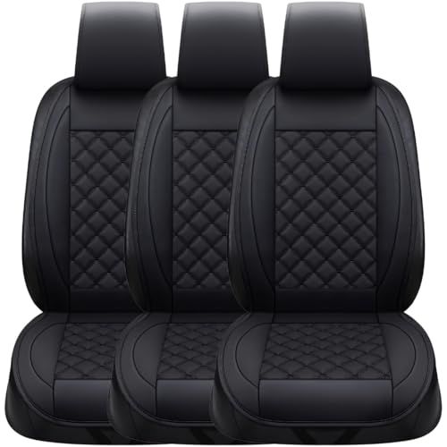 adelphos シートカバー 車用 汎用 フロント PUレザー キルティング 撥水 防汚 エプロン型 カーシートカバー 前席 運転席 助手席 兼用 取付簡単 SEAT5★m