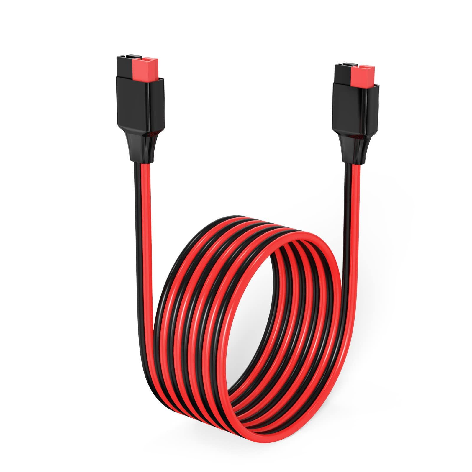 ELFCULB 12AWG 10フィート アンダーソン延長ケーブル 2 6 10 20 35 50フィート ソーラー延長ケーブル アンダーソンコネクター ポータブル発電所 ソーラー発電機 ソーラーパネル用 (10フィート)