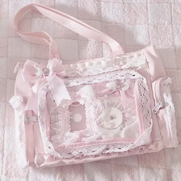 ピンク 痛バッグ デコバッグ