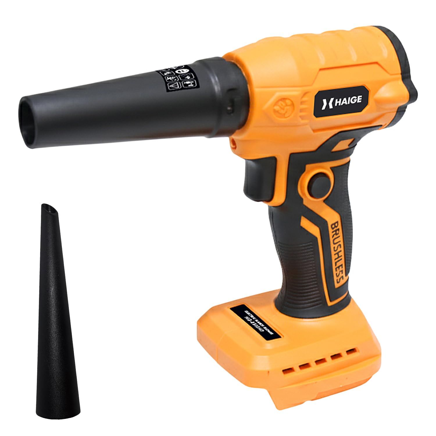 ☆新品☆HAIGE(ハイガー) ブロワー 小型 ハンディタイプ バッテリー式 強力送風65m/s エアダスター 洗車 掃除 ブラシレスモーター搭載 本体のみ HG-EB18HD a4dfb171