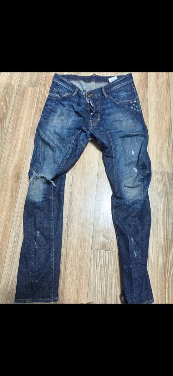 DSQUARED2 ディースクエアード2 濃ウォッシュ スリムフィットバイカーパンツ 44 17,517円
