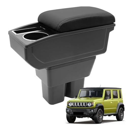 スズキ ジムニー JB64W JB74W 車用アームレスト ジョインターボ コンソールボックス 車内収納ボックス 多機能 H30.7?現行 ドリンクホルダー 小物入れ 肘掛け 肘置き 収納 アクセサリー カー用品 