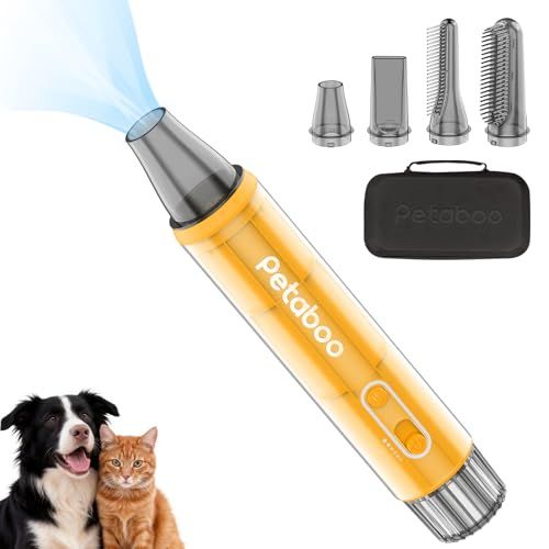 Petaboo 犬 ドライヤー マイナスイオン ペット ドライヤー 大風量 軽量 ペットブロワー ペットグルーミング用 コンパクト 犬用 PSE認証★ a59785e0