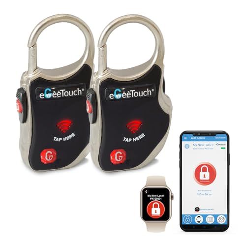 eGeeTouchスマートトラベルロックBluetooth+NFCで解錠 AndroidとiOSに対応 アクセス履歴機能で盗難や置忘れを防止