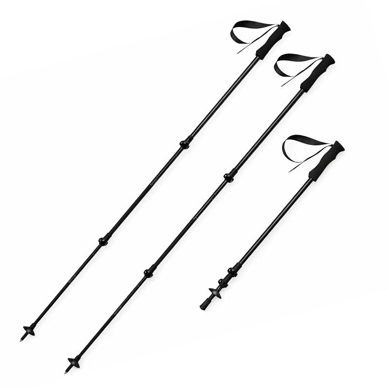 【新品】 ThousWinds トレッキングポール 2本セット 3Kカーボン 超軽量189g 65-135cm伸縮式 EVAグリップ タングステン石突き 登山 ハイキング用
