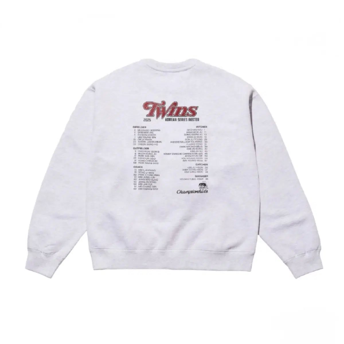 BDNS LG TWINS 2025 韓国シリーズ ロスター スウェット 11,542円
