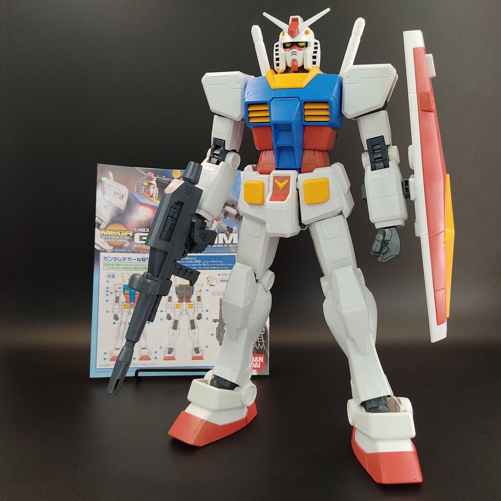 ガンプラ【中古品/ランクB、欠品なし】 1/48 メガサイズモデル RX-78-2 ガンダム 完成品 組立済みMG HG ガンダム Gunpla 3213