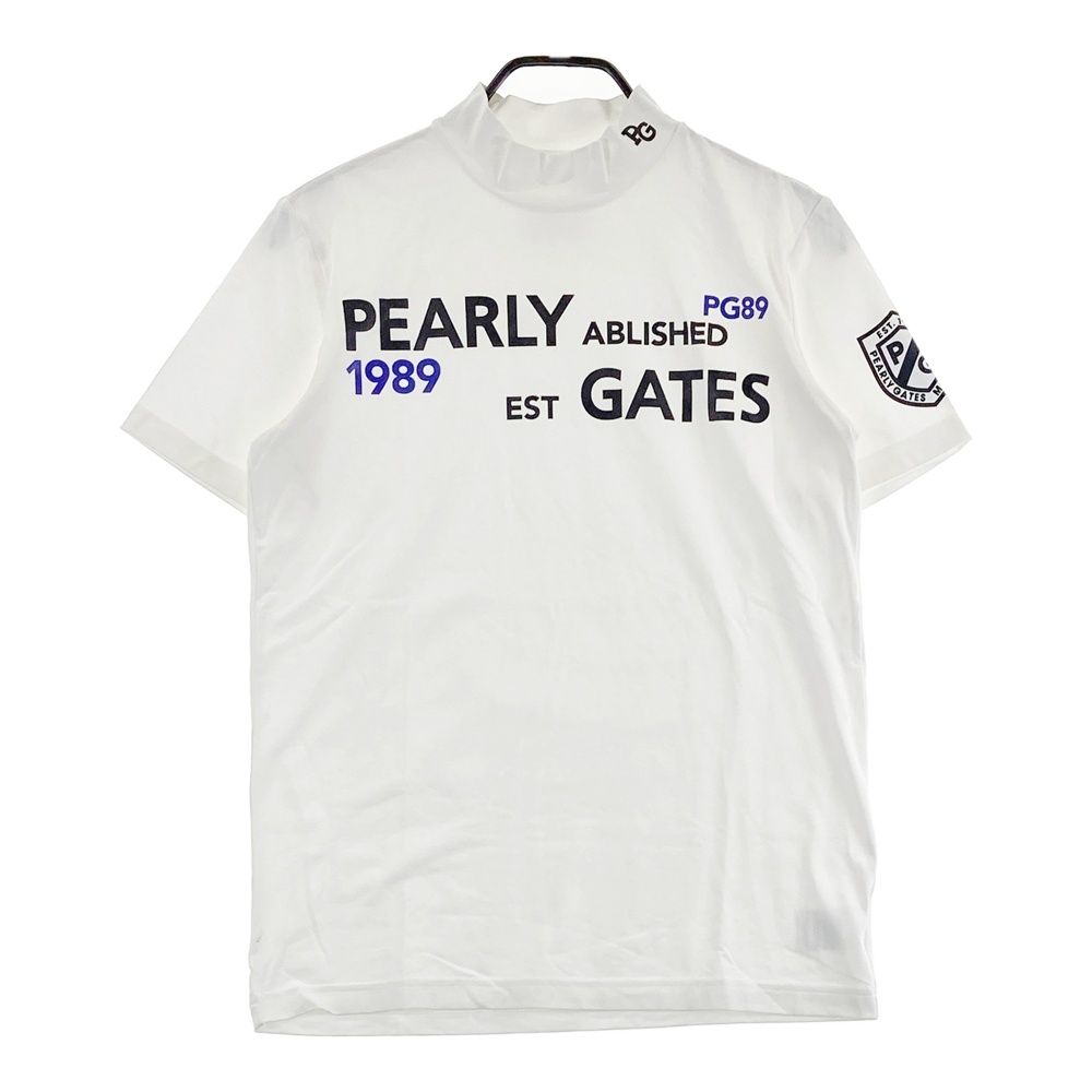 サイズ：3 PEARLY GATES パーリーゲイツ ハイネック 半袖Tシャツ ホワイト系 [240101766220] ゴルフウェア メンズ ストスト 6,349円