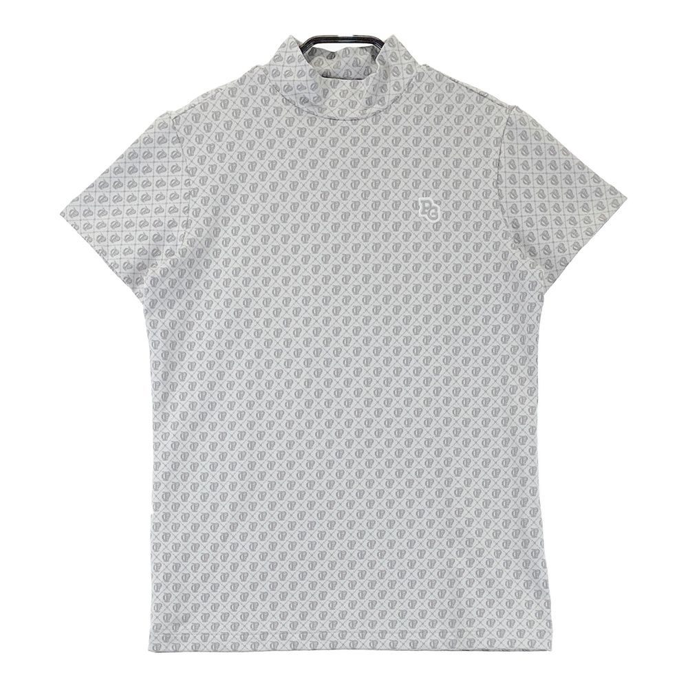 サイズ：1 PEARLY GATES パーリーゲイツ 2024年モデル モックネック半袖Tシャツ 総柄 ホワイト系 [240101767262] ゴルフウェア レディース ストスト 6,692円