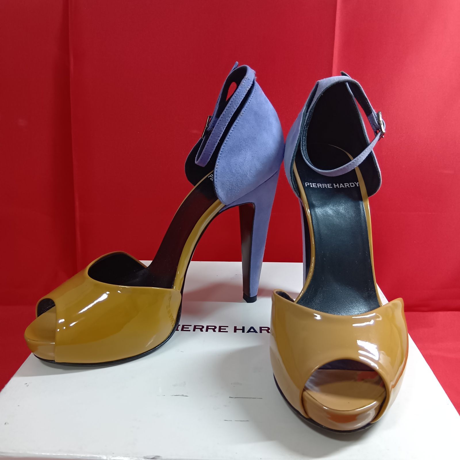 PIERRE HARDY Sandals 23.5 Pumps Open Toe Heel Straps Pierre Hardy ☆