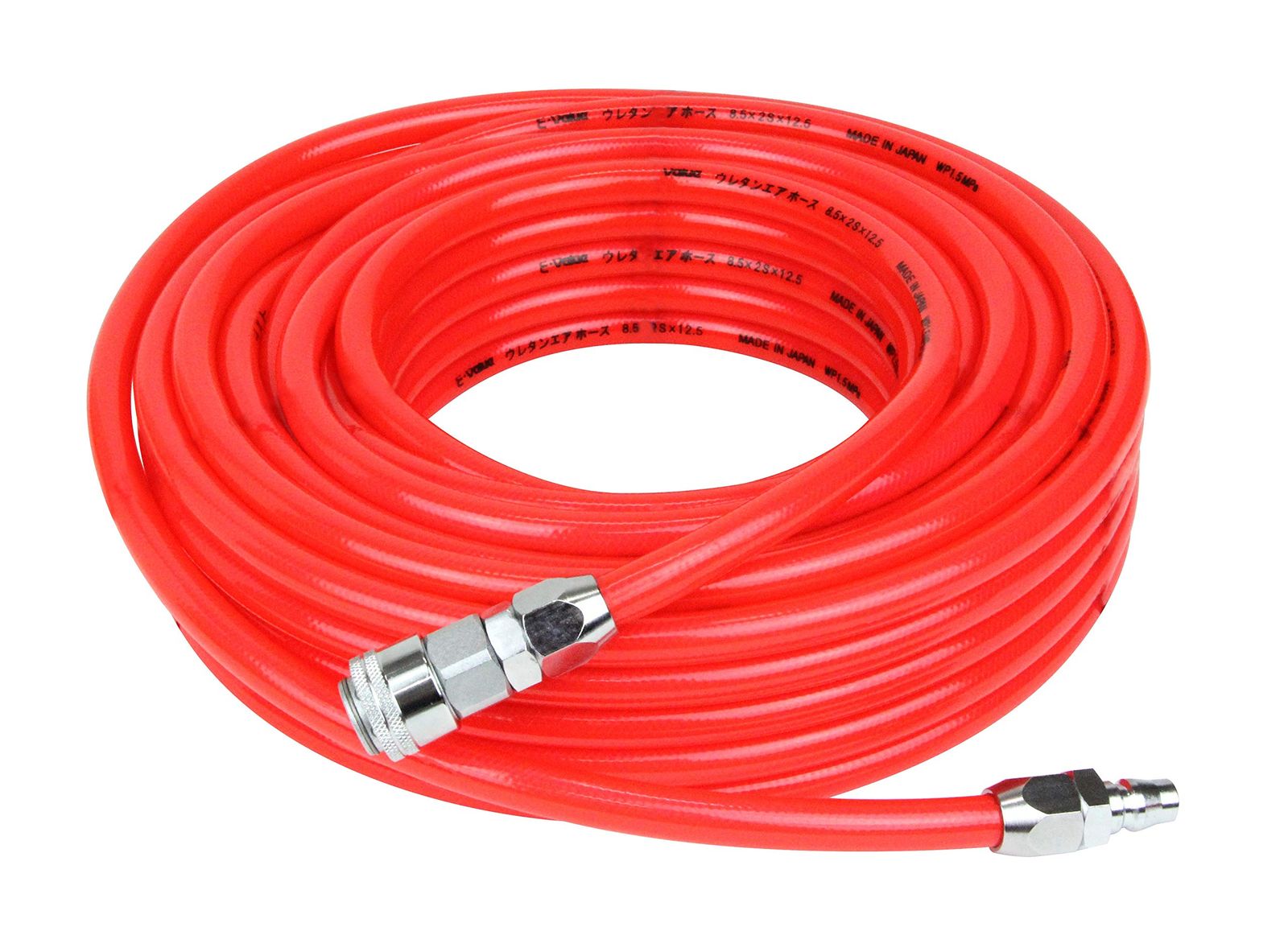 イーバリュー(E-Value) ウレタンエアホース 20m 常圧用 内径8.5mm×外径12.5mm 大流量 クリアレッド EUH-20RL 8.5 日本製★ 188dddc1