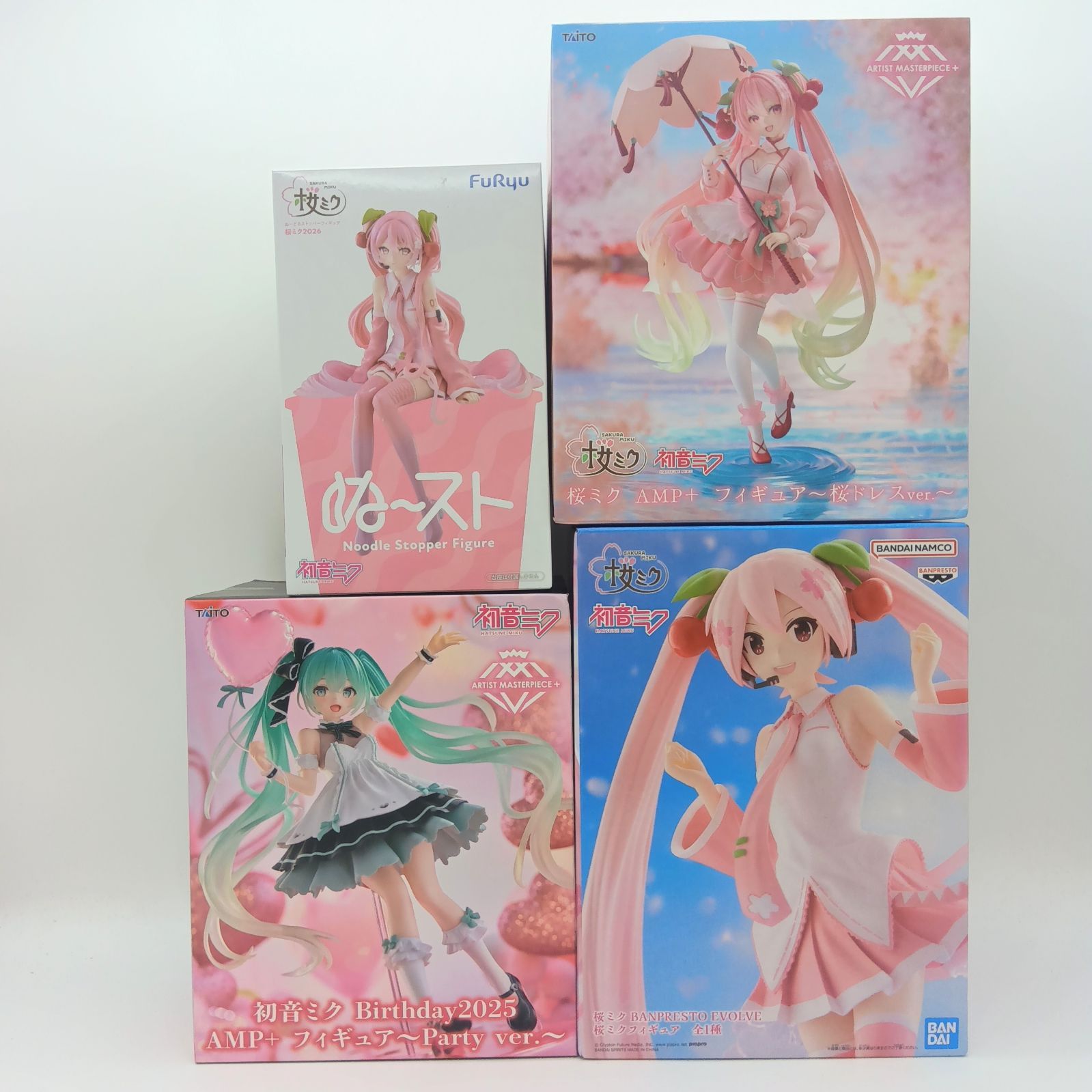 未開封】初音ミク 桜ミク フィギュア 4体セット まとめ売り タイトー