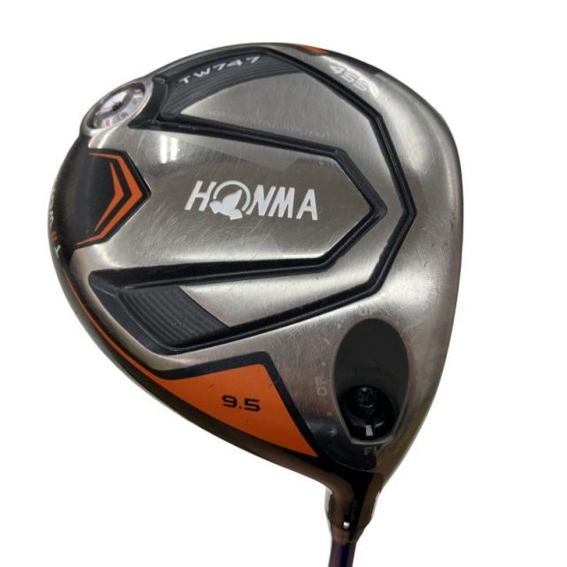【中古】 本間ゴルフ TOUR WORLD TW747 455 9.5° ドライバー DR 純正特注シャフト (フレックスS) メンズ 男性用 右利き 右用 Cランク ゴルフクラブ
