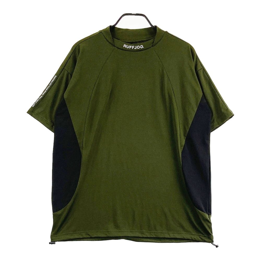 サイズ：XL RUFFLOG ラフロッグ 2025年 ハイネック 半袖Tシャツ カーキ系 [240101766841] ゴルフウェア メンズ ストスト