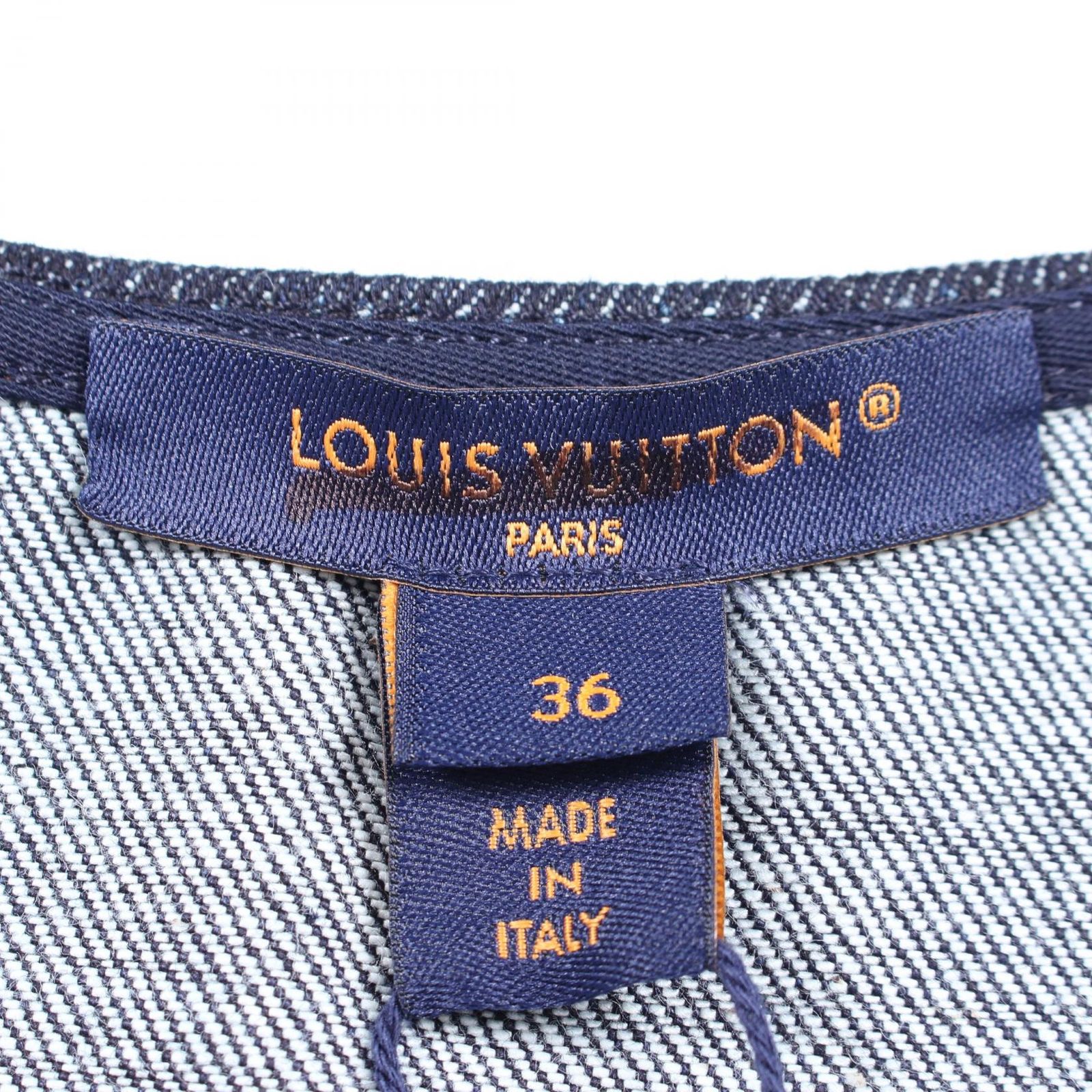 ルイヴィトンデニムベスト LOUIS VUITTON ルイ・ビトン-Vuitton デニム-denim クロップド ベスト