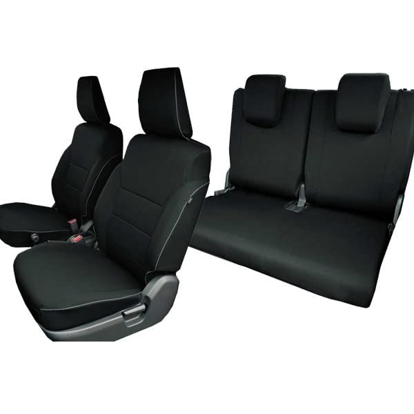 ジムニー ジムニー シエラ シートカバー 布製 専用 JB64W/JB74W 2018.7から 黒色 M4-67-4475-39BKas ee562ab4