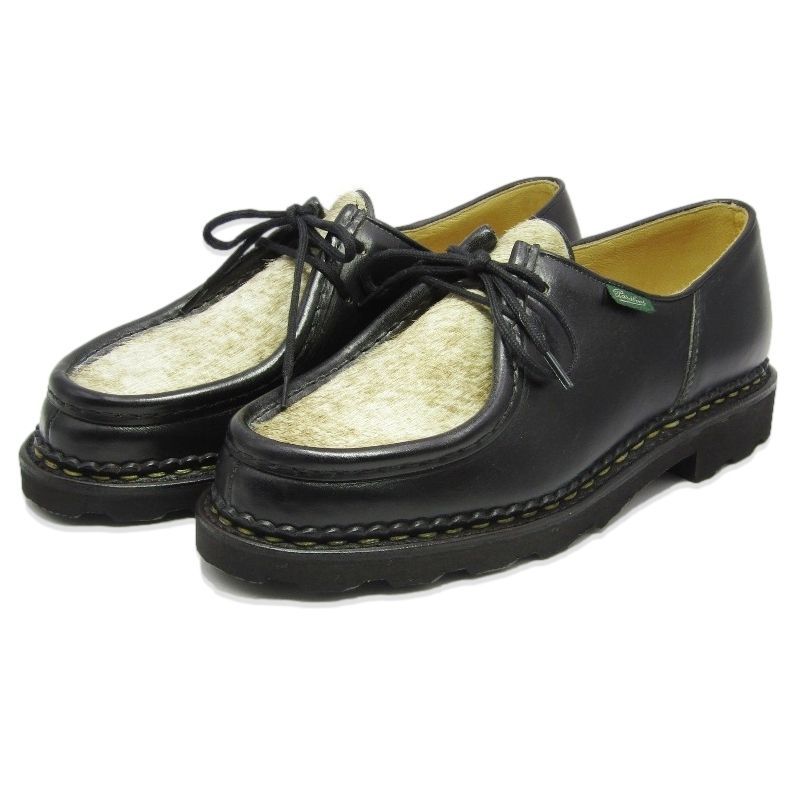 未使用 Paraboot パラブーツ 40 MICHAEL 70 ANS 715721 ミカエル 70周年記念 ポニーファー リスレザー MARCHE LIS+POILS NOIR 18002448