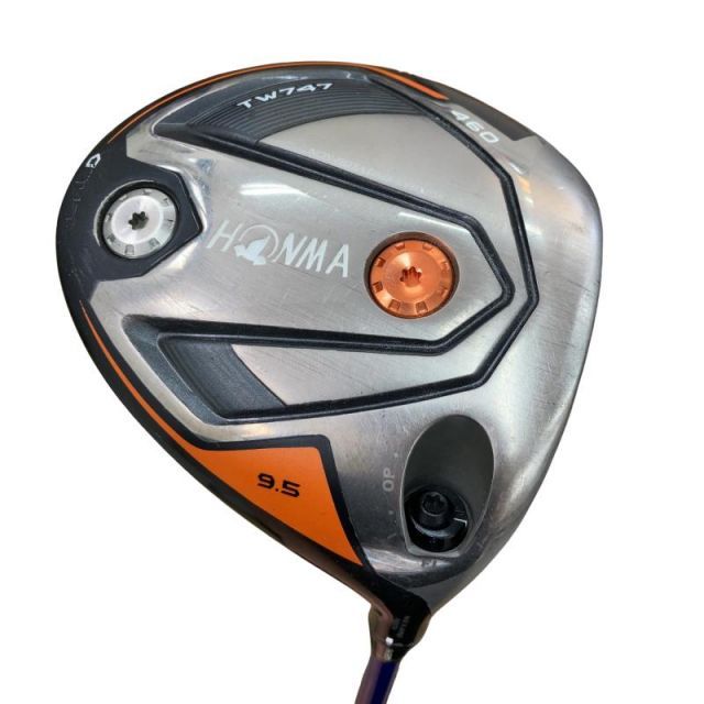 【中古】 本間ゴルフ TOUR WORLD TW747 460 9.5° ドライバー DR 純正特注シャフト (フレックスS) メンズ 男性用 右利き 右用 Cランク ゴルフクラブ