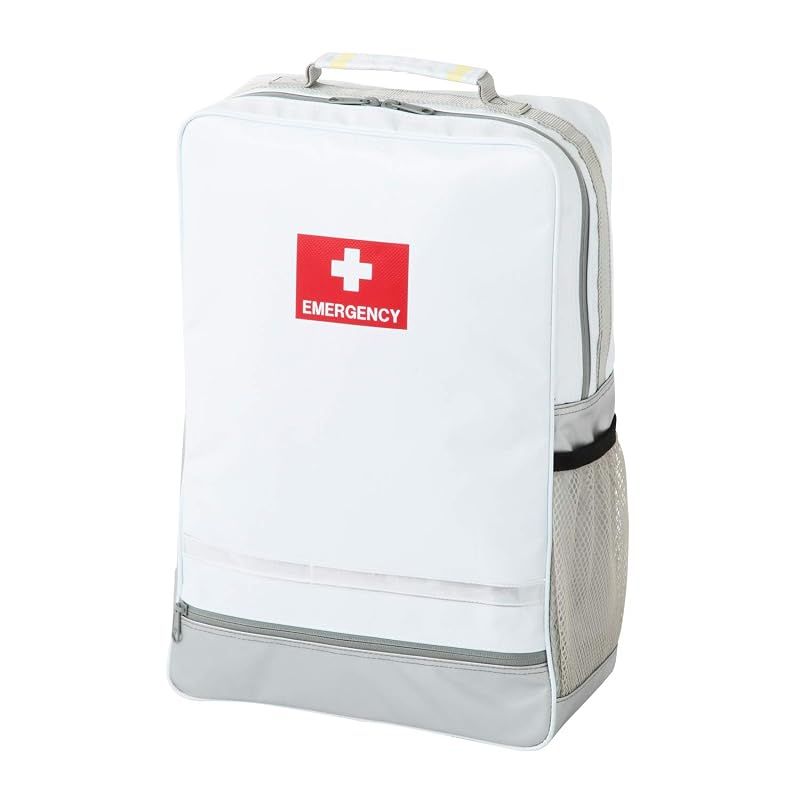【新品】 非常持出袋 plus+ ホワイト 防災リュックのみ 防炎 防水 防汚 蓄光材 反射材 止水ファスナー 避難リュック 防災バッグ 防災ダイレクト 14,786円
