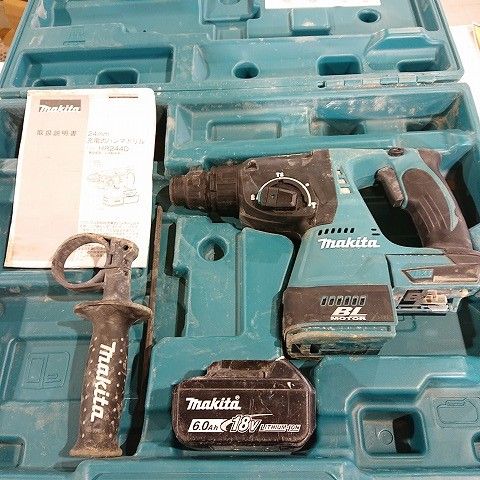 Makita マキタ　HR244D　18V 充電式ハンマドリル BL1860B・ケース付