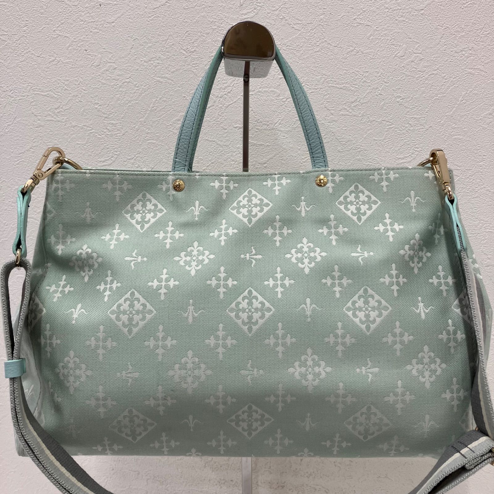 8290 【良品】 russet ラシット コットンジャガード 2way ショルダー 