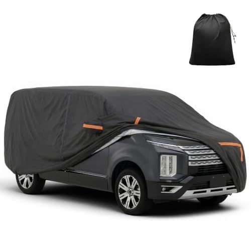 三菱対応 デリカD:5用 車体カバー 自動車ボディカバー 490x180x165cm 5層構造 撥水防水 裏起毛 傷防止 ブラックas c76e888f