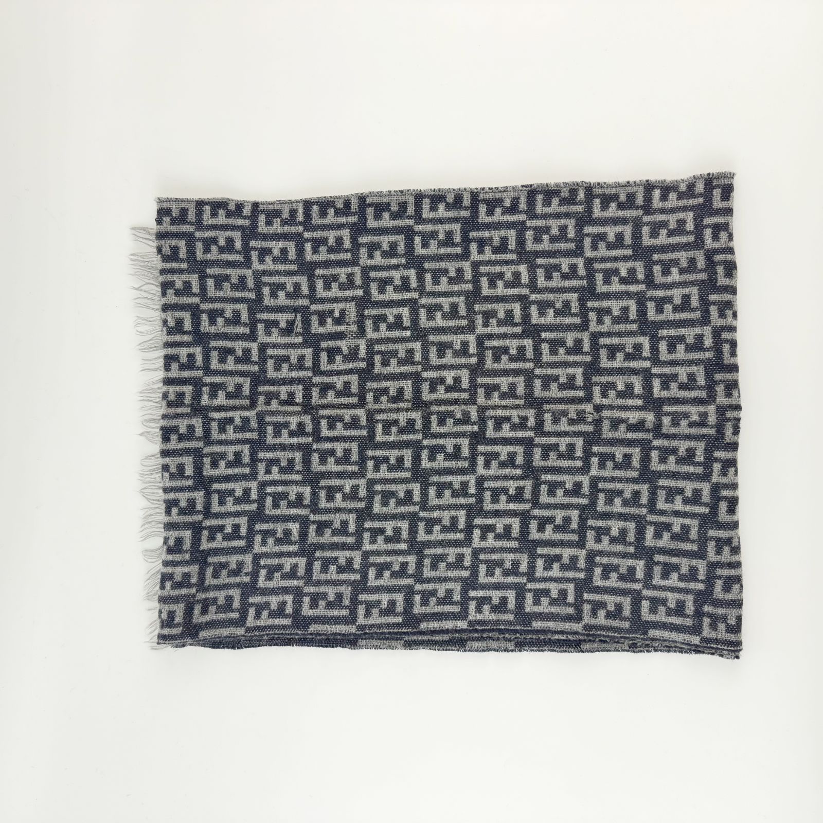 中古】FENDI フェンディ ズッカ FFモノグラム リバーシブル マフラー
