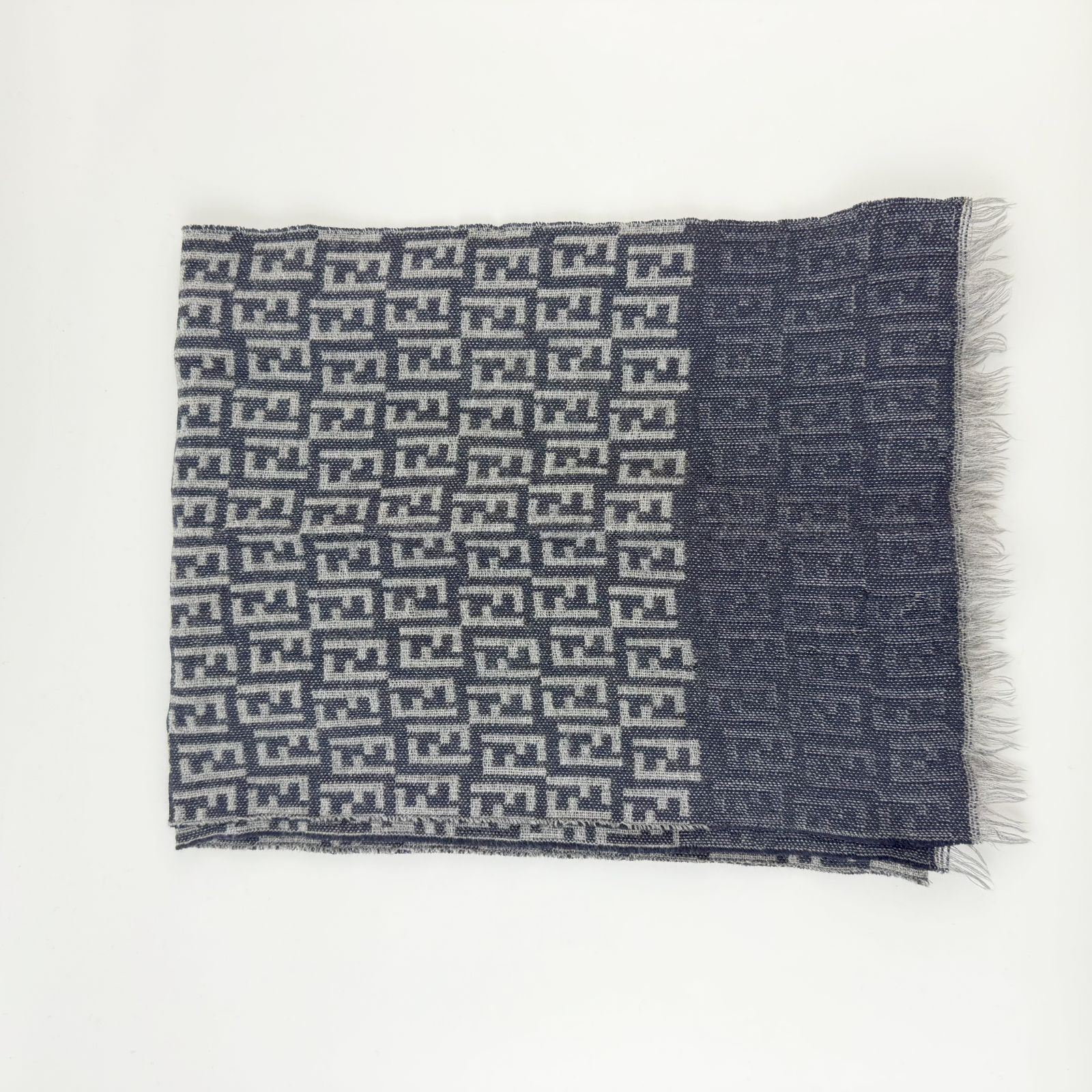 中古】FENDI フェンディ ズッカ FFモノグラム リバーシブル マフラー