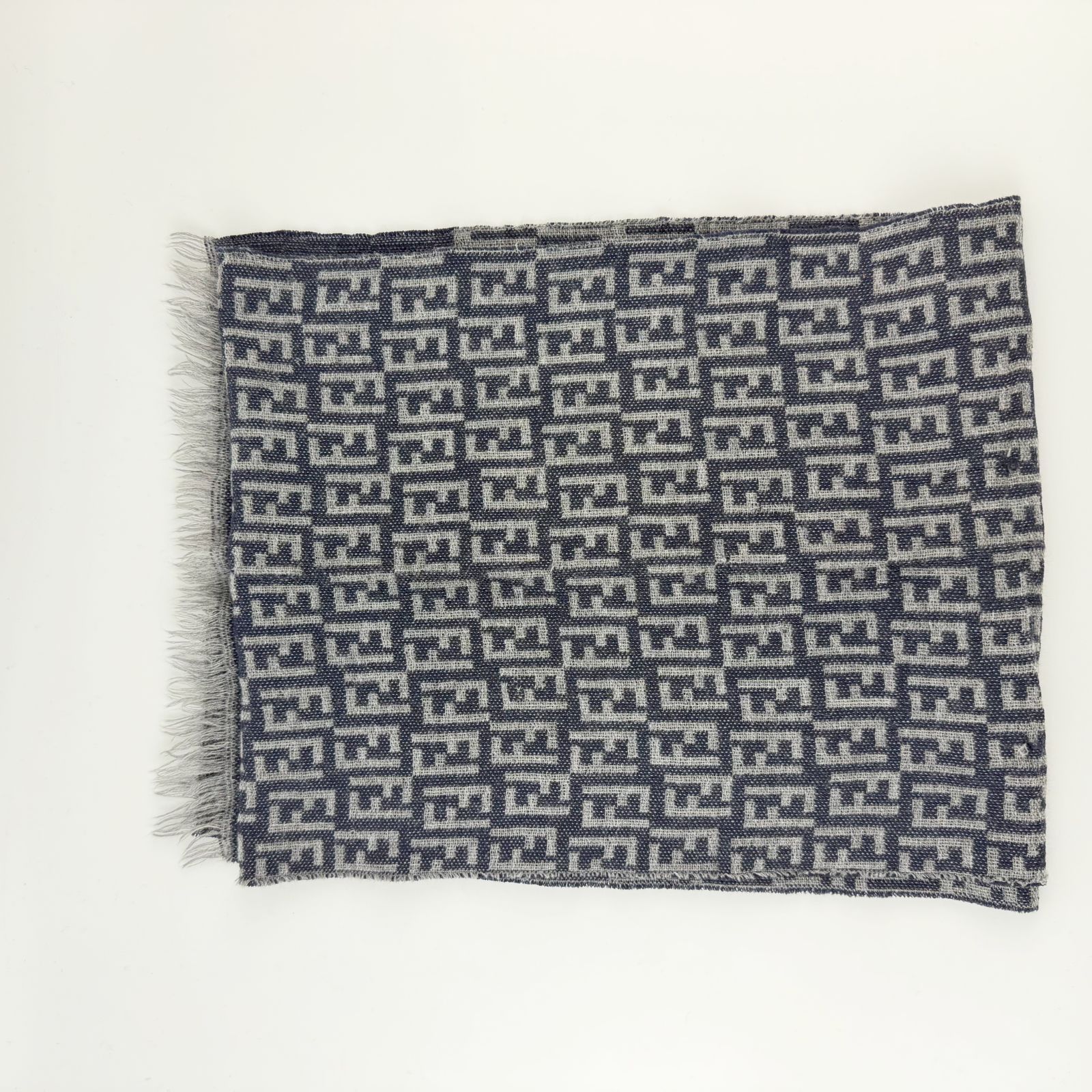 中古】FENDI フェンディ ズッカ FFモノグラム リバーシブル マフラー