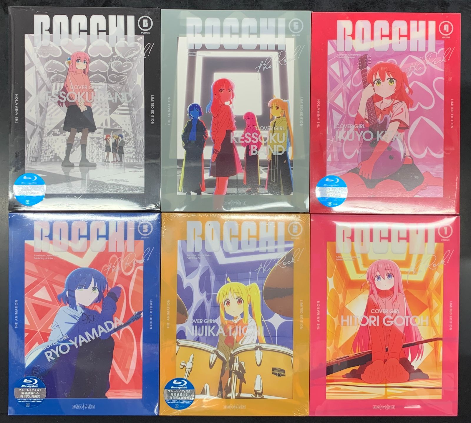 【中古アニメブルーレイ】ぼっち・ざ・ろっく! Blu-ray 完全生産限定版 全6巻セット【全巻収納BOX付】 22U0488771739