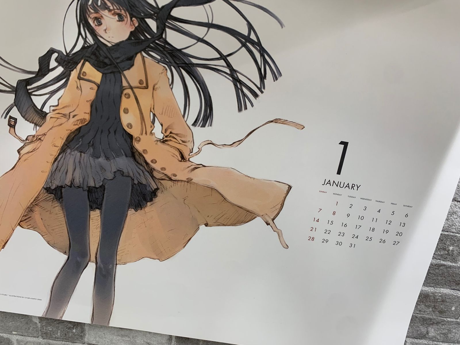 ⁠MONOCHROMA 2001 CALENDAR 大槍葦人 INKPOT⁠ カレンダー☆ MONOCHROMA 2001 CALENDAR INKPOT 大槍葦人 - メルカリ